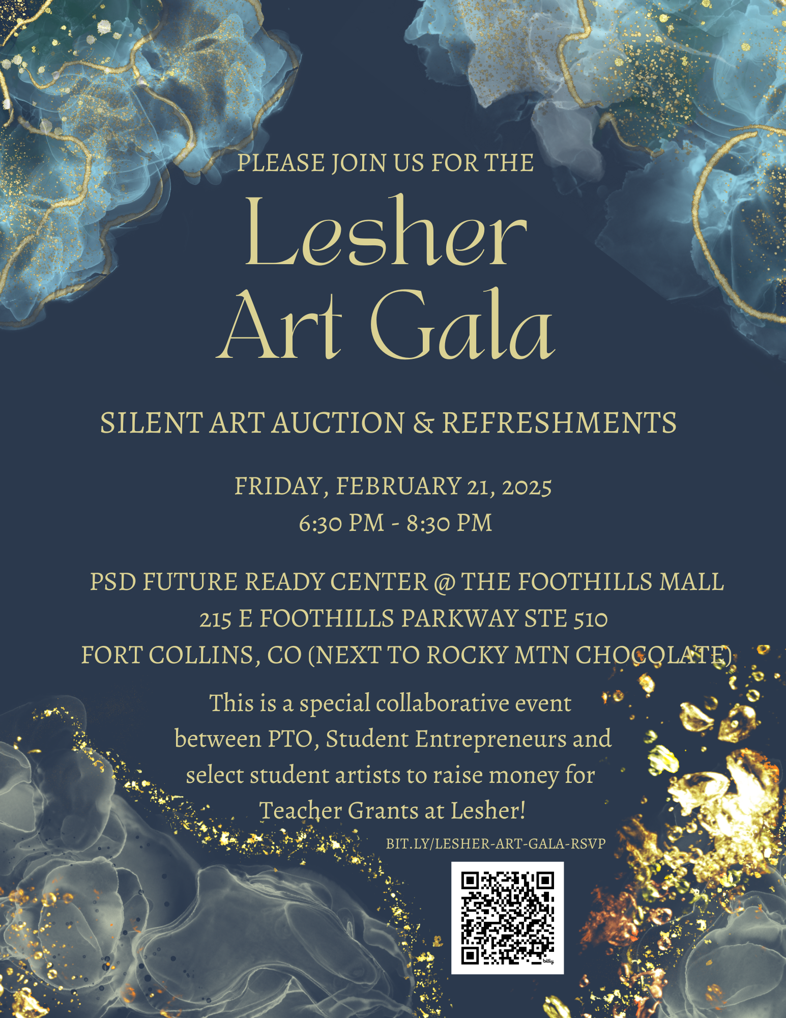 Lesher Art Gala Flyer