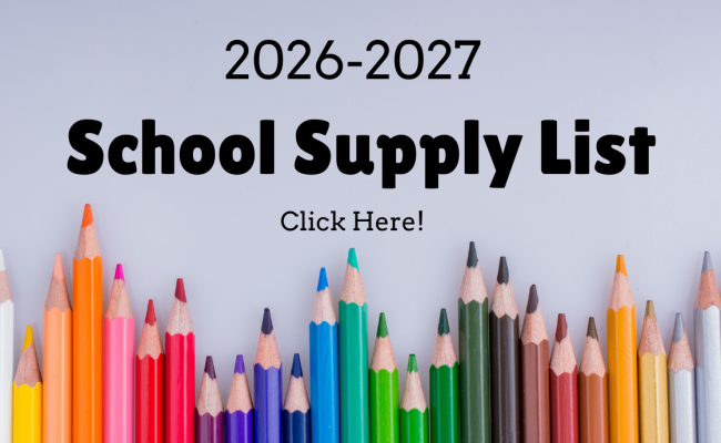2026-27 School Supply List