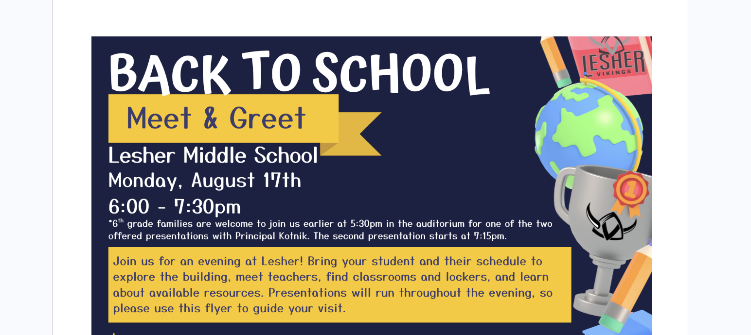 Back to School Night
