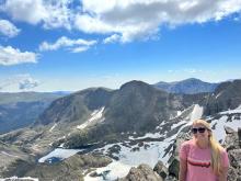 Picture of Ms. Gilbert hiking